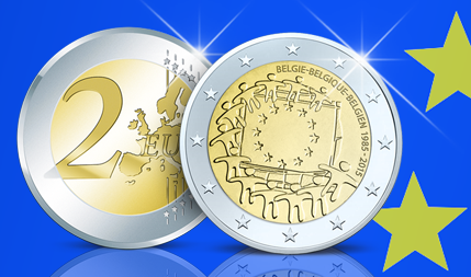 België 2 Euro Proof "30 Jaar Europese Vlag"