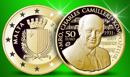 Gouden 50 Euro Herdenkingsmunt Malta