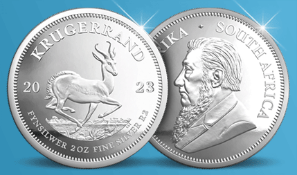 Puur zilveren Krugerrand Zuid Afrika