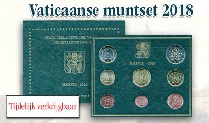 Zeldzame Vaticaanse muntset 2018 in B.U. kwaliteit nu verkrijgbaar