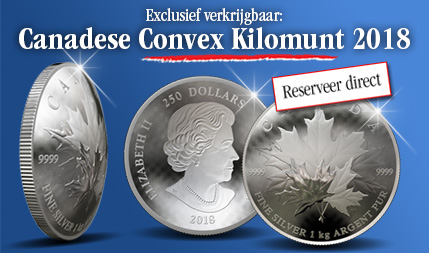 Exclusief verkrijgbaar: Canadese Convex Kilomunt in 99,99% puur zilver