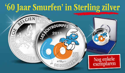 Smurfen bestaan 60 jaar: Ontdek de officiële 5 Euro munt - Amsterdams MuntKantoor