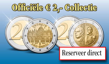 Profiteer nu van 1+1 gratis op twee officiële € 2,- munten - Amsterdams MuntKantoor