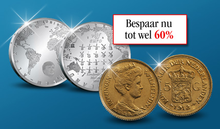 Bespaar tot wel 60% op geselecteerde Nederlandse munten - Amsterdams MuntKantoor