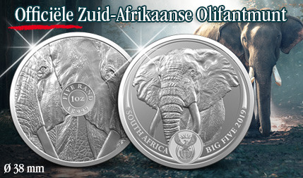 Ontdek de officiële Zuid-Afrikaanse Olifantmunt in .999 zilver - Amsterdams MuntKantoor
