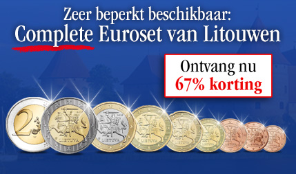 Bespaar direct 67% op de complete Euroset van Litouwen 