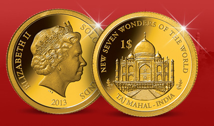 Ontdek de Taj Mahal in India in 14 Karaat goud