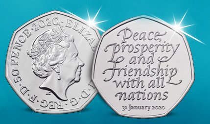 Laatste kans: Reserveer direct de officiële Brexit munt in Sterling zilver