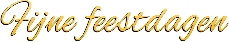 Fijne feestdagen en een voorspoedige jaarwisseling!