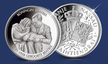 Numismatisch eerbetoon aan een voormalig vorstin