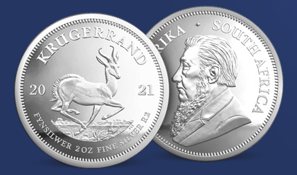 Bemachtig de exclusieve Zuid-Afrikaanse Krugerrand 2021 van 2 Ounce zilver