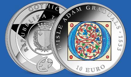 Prachtige Maltese munt met kleur nu beperkt beschikbaar