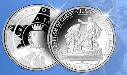 De Doop van Christus in Sterling Zilver
